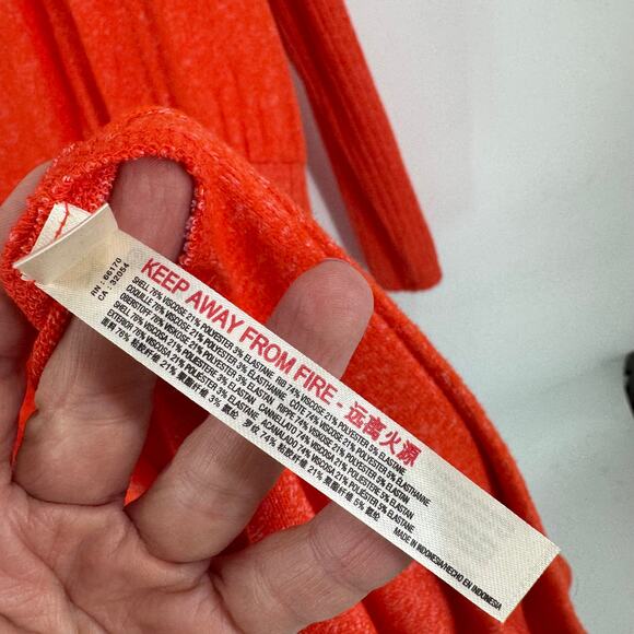 Anthropologie Daily Practice Cowl Neck Midi Dress Burnt Orange Size Medium - Picture 6 of 8